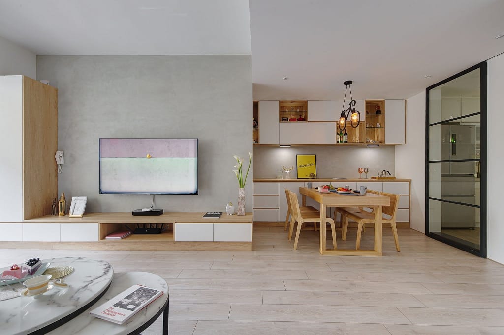 綠色建材作為電視牆面